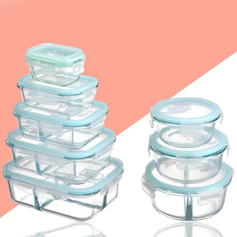 Garderion Glass Lunch Box – Microwave Safe, Separation Type Garderion