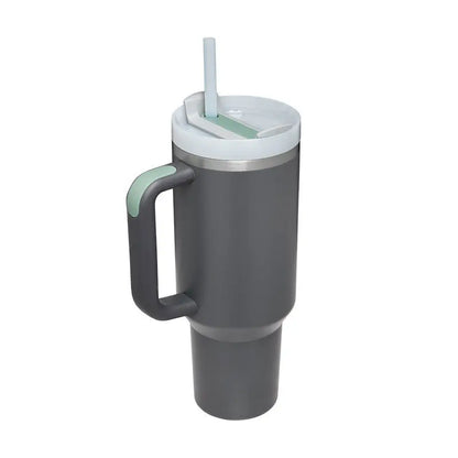 Garderion 40oz Insulated Tumbler with Handle & Straw Garderion