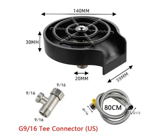 Garderion Bar Counter Cup Washer High-Pressure Spray Faucet Garderion