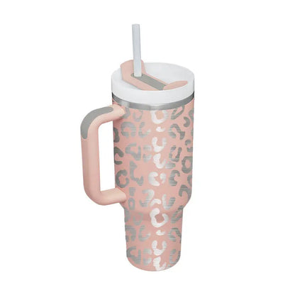Garderion 40oz Insulated Tumbler with Handle & Straw Garderion