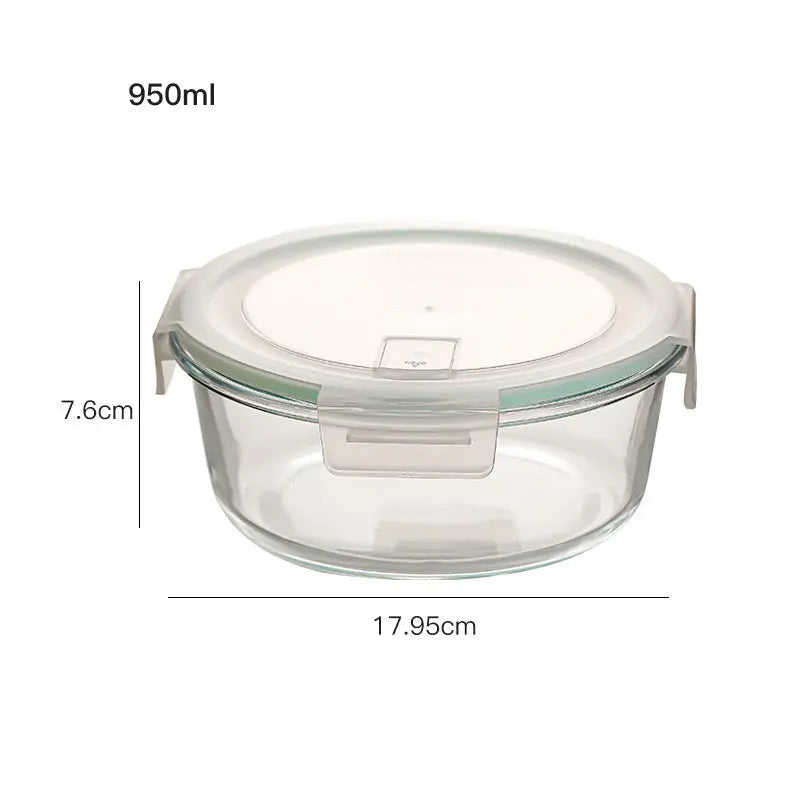 Garderion Glass Lunch Box – Microwave Safe, Separation Type Garderion