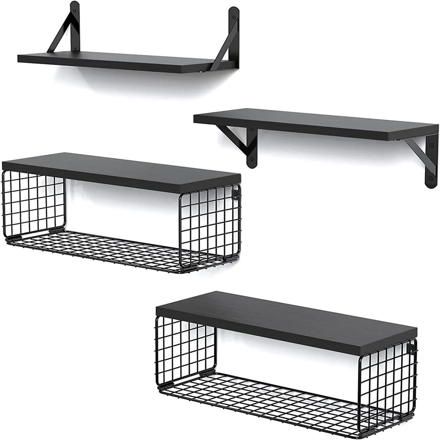 Garderion Wooden Shelf – 4-Layer Kitchen & Living Room Rack Garderion