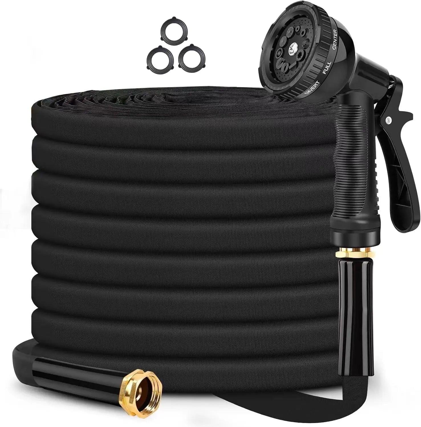 Garderion Garden Hose & Watering Gun – Outdoor Rinse Hose Garderion