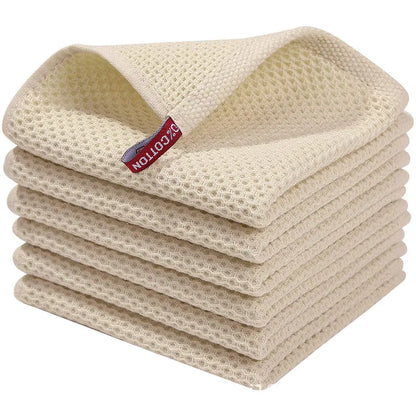 Garderion Cotton Honeycomb Absorbent Cleaning Cloth – Thick Garderion