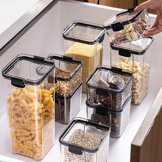 Garderion Kitchen Sealed Jar Storage Box – Plastic Dry Goods Garderion