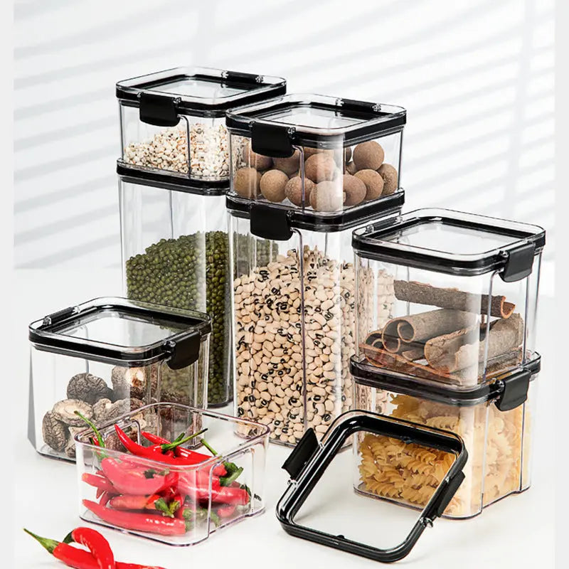 Garderion Kitchen Sealed Jar Storage Box – Plastic Dry Goods Garderion