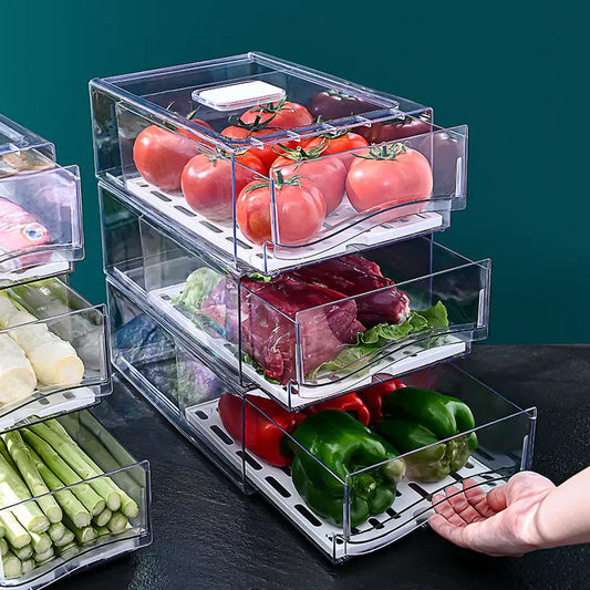 Garderion Refrigerator Storage Box – Kitchen Drawer Crisper Garderion