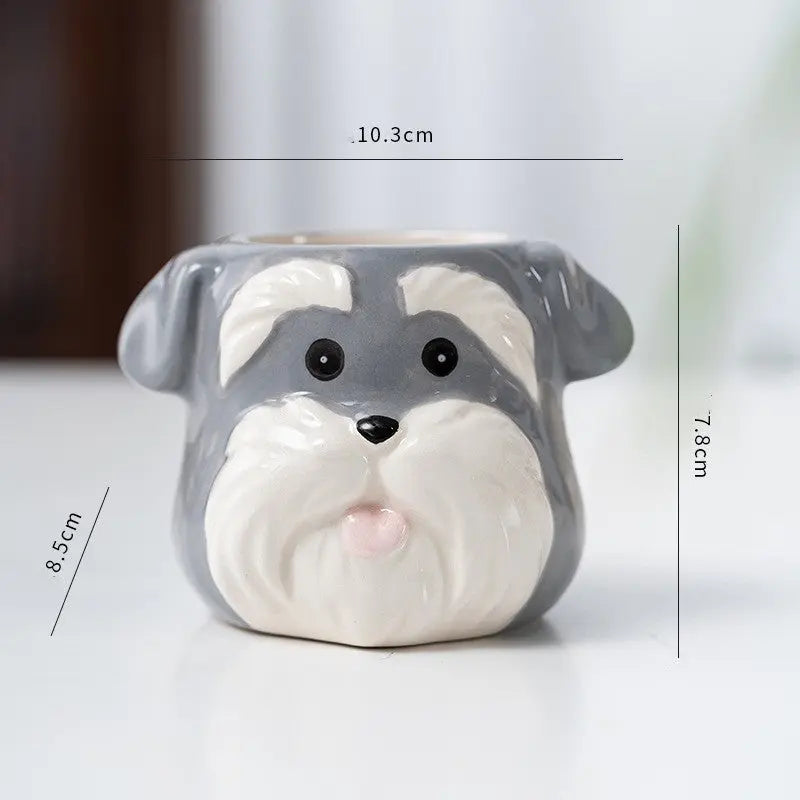 Garderion Ceramic Cartoon Animal Flowerpot – Cute Home Planter Garderion