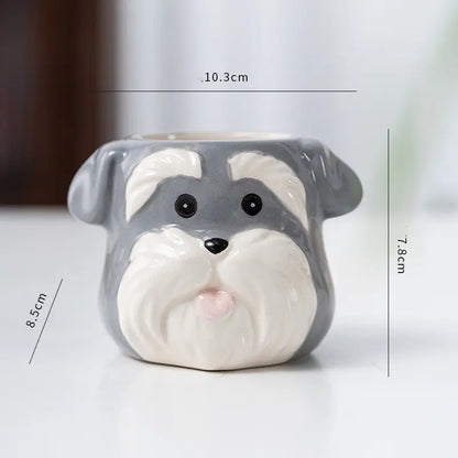 Garderion Ceramic Cartoon Animal Flowerpot – Cute Home Planter Garderion