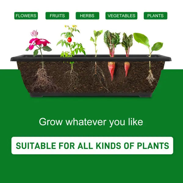Garderion 5-Tier Vertical Garden Bed With Wheels – Black Garderion