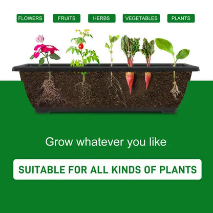 Garderion 5-Tier Vertical Garden Bed With Wheels – Black Garderion
