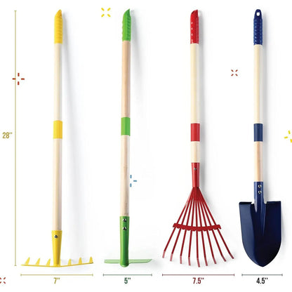 Garderion Kids 6-Piece Gardening Tools Set – Children Rake & Tools Garderion