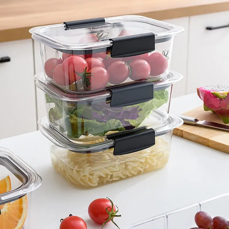 Garderion Kitchen Cereal Storage CanBox – Transparent Plastic Jar Garderion