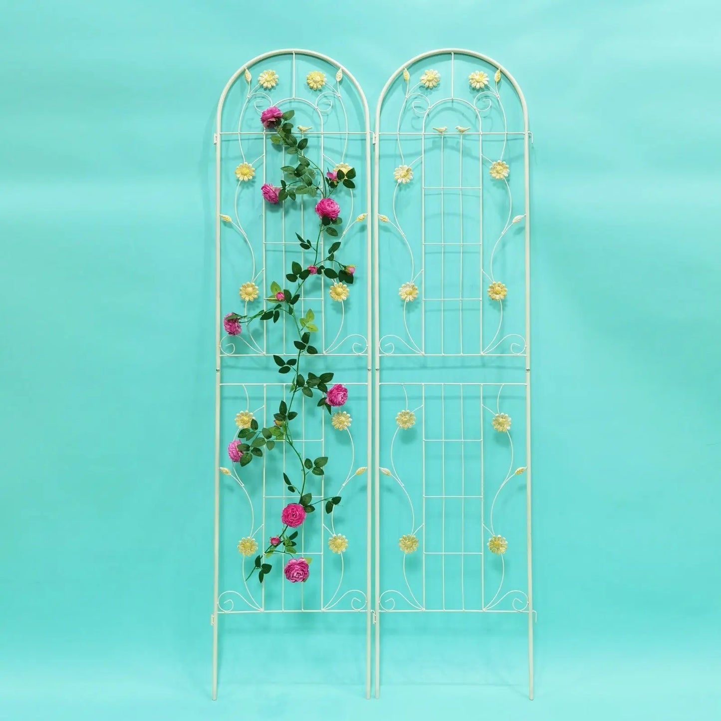 Garderion 2 Pack Metal Garden Trellis Rustproof for Climbing Plants Garderion
