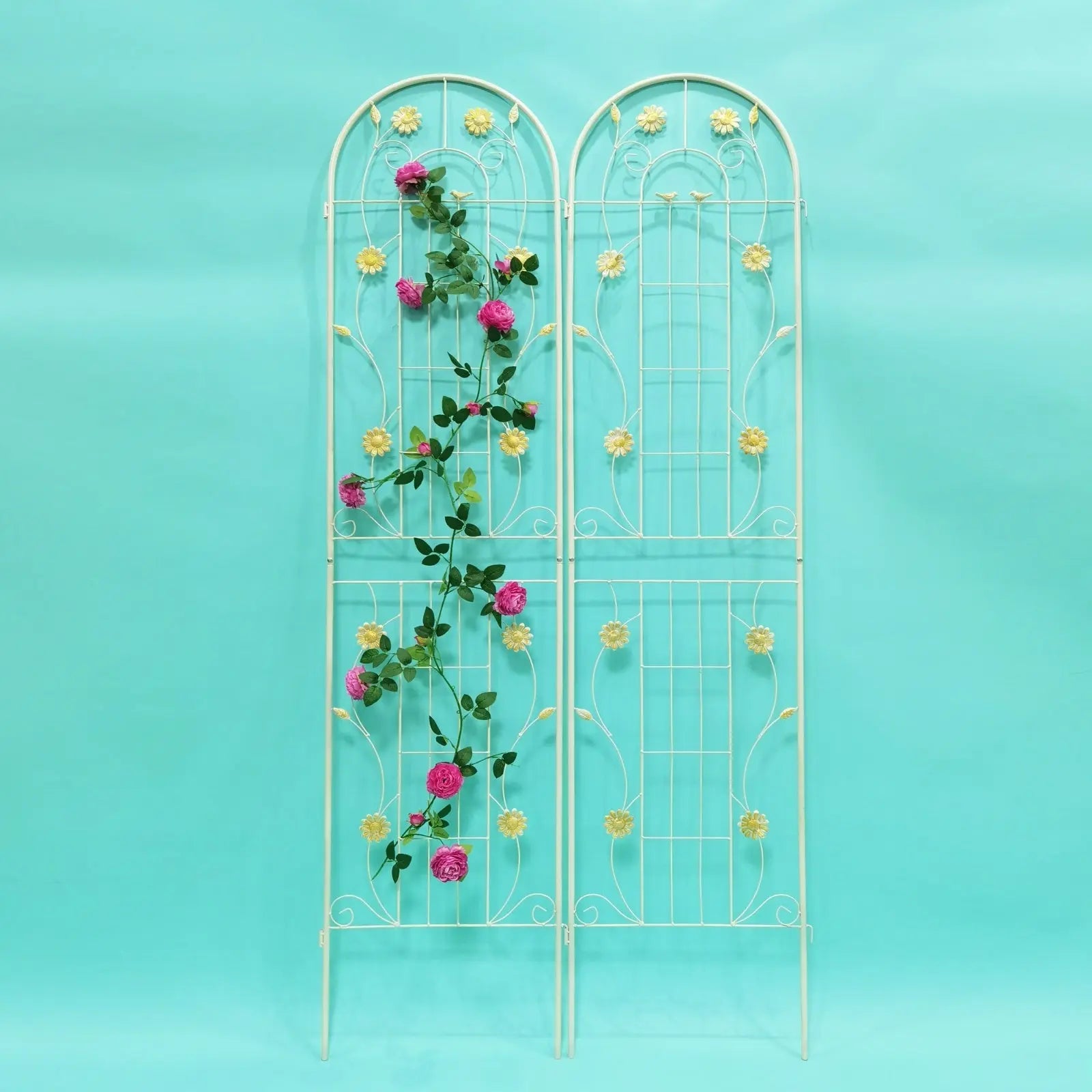 Garderion 2 Pack Metal Garden Trellis Rustproof for Climbing Plants Garderion