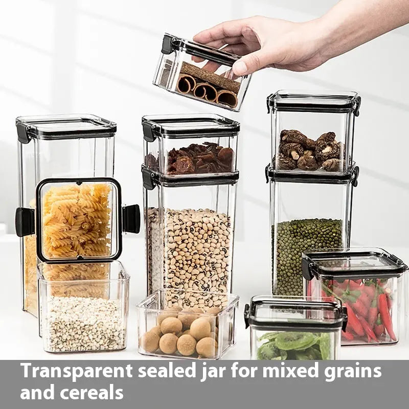 Garderion Kitchen Sealed Jar Storage Box – Plastic Dry Goods Garderion