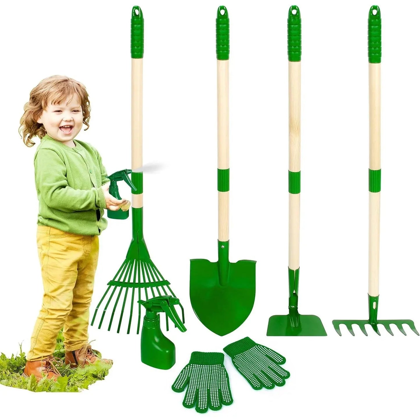 Garderion Kids 6-Piece Gardening Tools Set – Children Rake & Tools Garderion