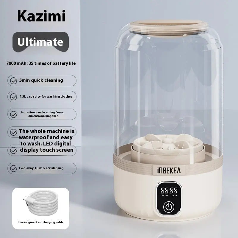 Garderion Wireless Mini Washing Machine Portable Automatic Garderion