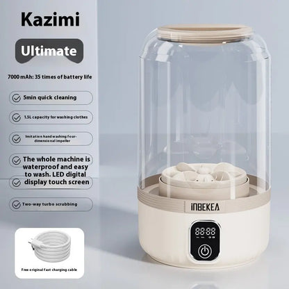 Garderion Wireless Mini Washing Machine Portable Automatic Garderion