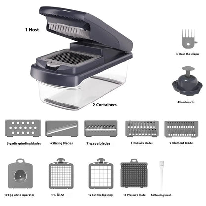 Garderion 15-in-1 Multi-function Vegetable Chopper – Kitchen Tool Garderion