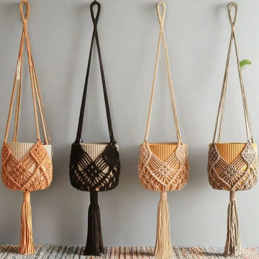 Garderion Woven Flower Pot – Minimalist Handcrafted Planter Garderion