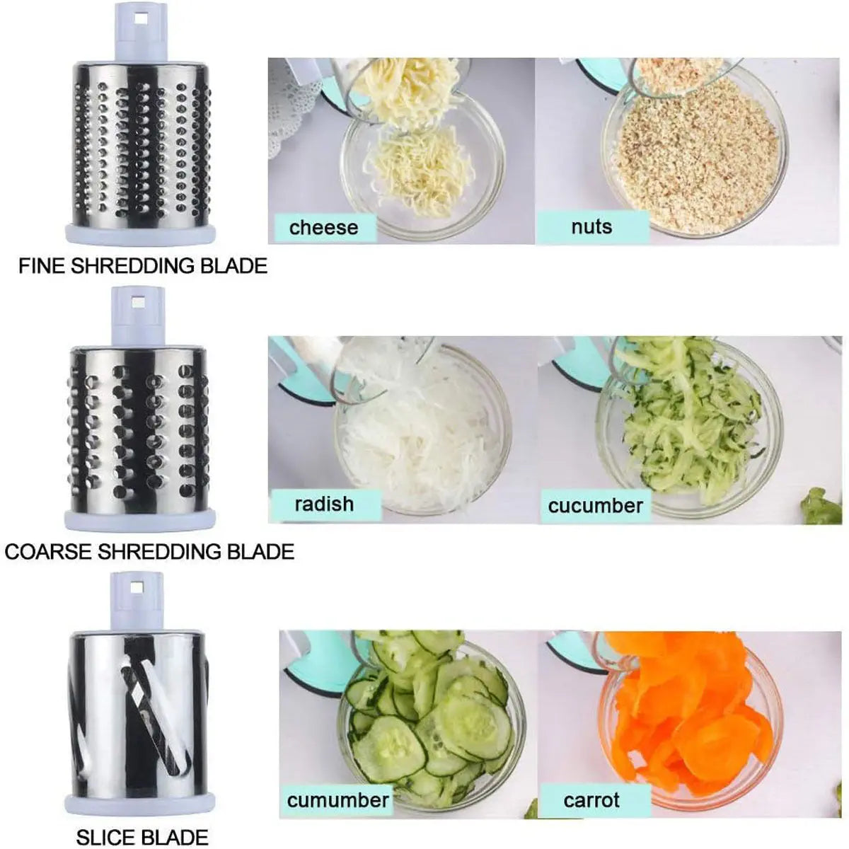 Garderion Manual Round Mandoline Slicer – Multifunctional Garderion