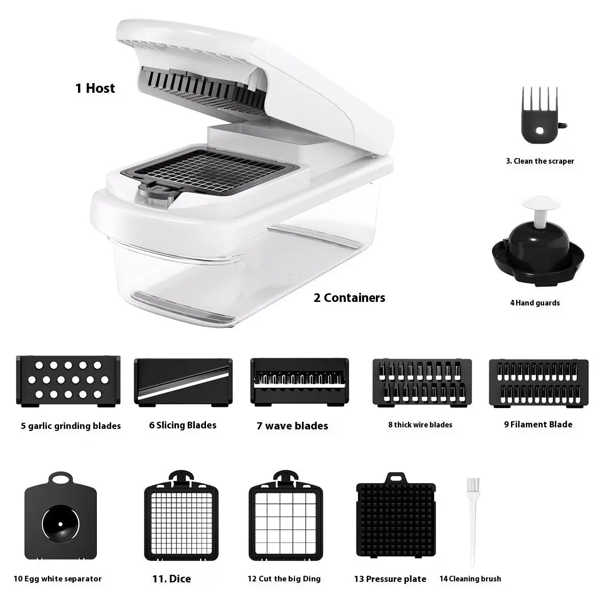 Garderion 15-in-1 Multi-function Vegetable Chopper – Kitchen Tool Garderion