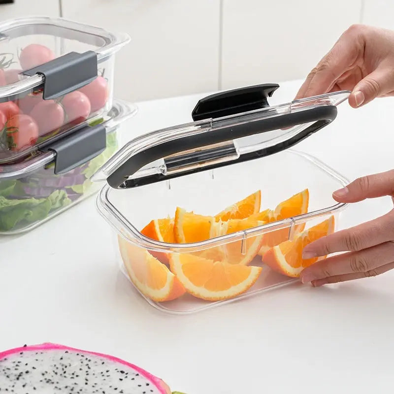 Garderion Kitchen Cereal Storage CanBox – Transparent Plastic Jar Garderion