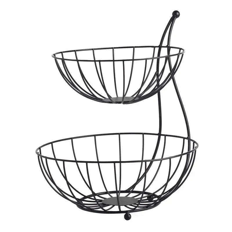 Garderion Double Layer Fruit & Vegetable Shelf – Kitchen Organizer Garderion