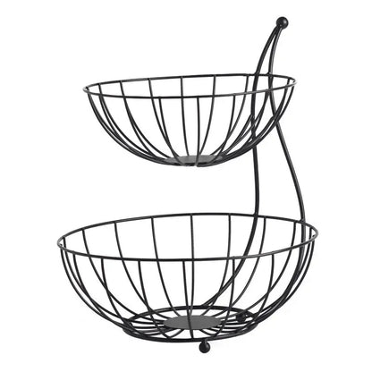Garderion Double Layer Fruit & Vegetable Shelf – Kitchen Organizer Garderion