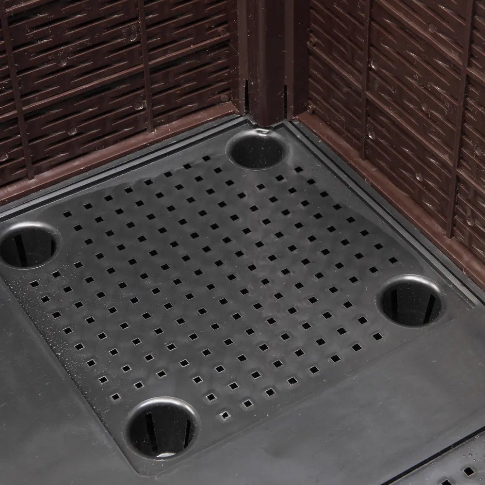 Garderion 2PCS Brown Free Splicing Rattan Planter Boxes Garderion