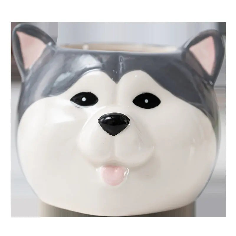 Garderion Ceramic Cartoon Animal Flowerpot – Cute Home Planter Garderion