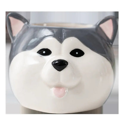 Garderion Ceramic Cartoon Animal Flowerpot – Cute Home Planter Garderion
