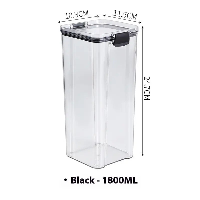 Garderion Kitchen Sealed Jar Storage Box – Plastic Dry Goods Garderion