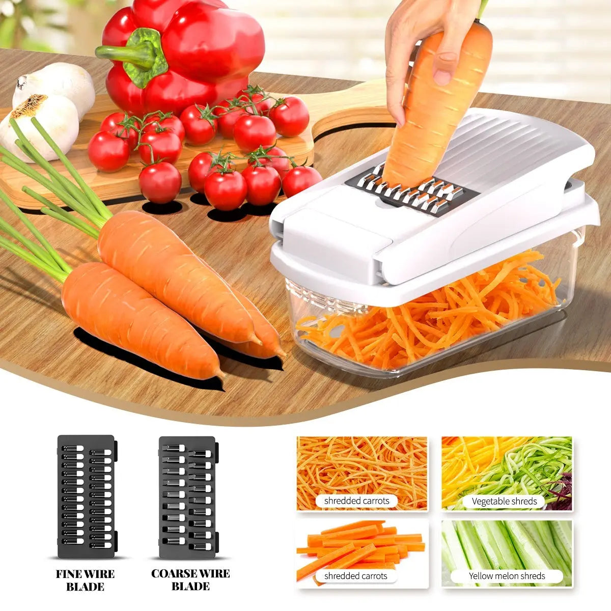 Garderion 15-in-1 Multi-function Vegetable Chopper – Kitchen Tool Garderion