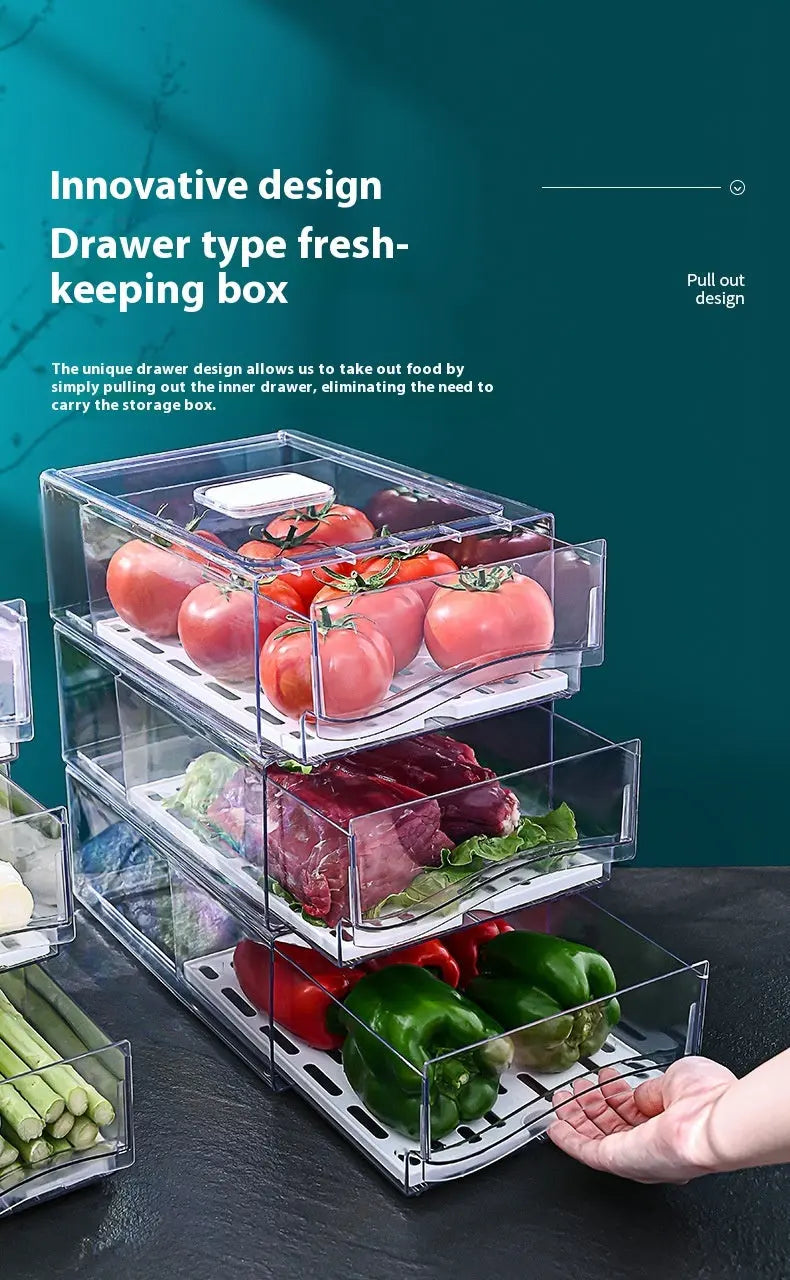 Garderion Refrigerator Storage Box – Kitchen Drawer Crisper Garderion