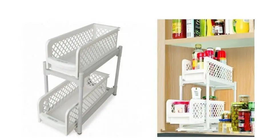 Garderion 2-Tier Bathroom & Kitchen Storage Rack Garderion